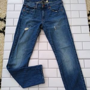 J.Crew 484 Slim Jeans Broken In Distressed Jeans